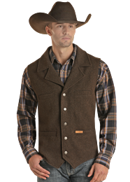 Powder River Montana Vest ~ Dk Brown - Henderson's Western Store