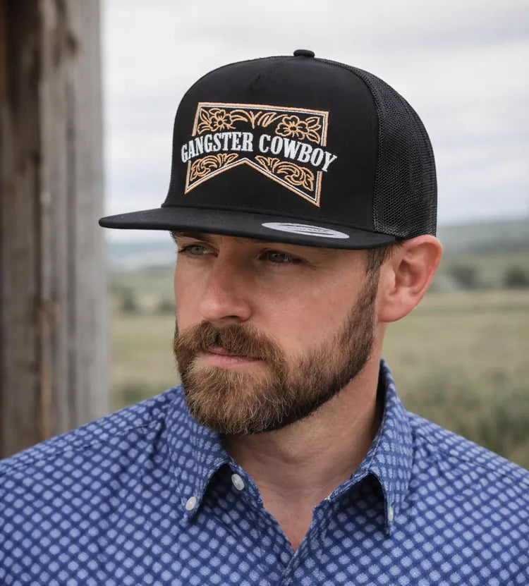 The Marb Snapback ~ Black & Tan - Henderson's Western Store