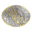 Gold Bucking Bull Belt Buckle - Henderson's Western Store