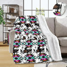 Aztec Queen Sherpa Blanket - Henderson's Western Store