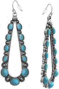 Turquoise Raindrop Earrings - Henderson's Western Store