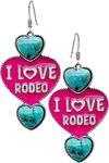 I Love Rodeo Earrings - Henderson's Western Store
