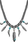 Western Navajo Pearl Feather Necklace - Henderson's Western Store