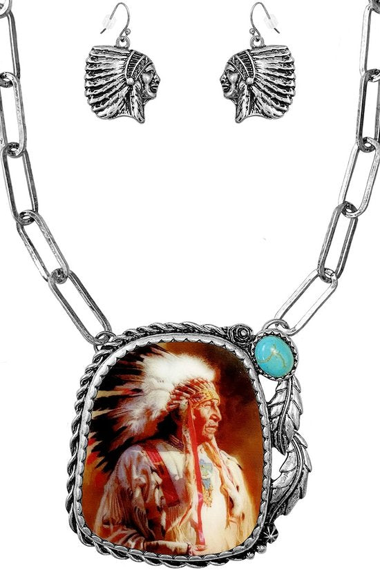 Indian Chief Pendant - Henderson's Western Store