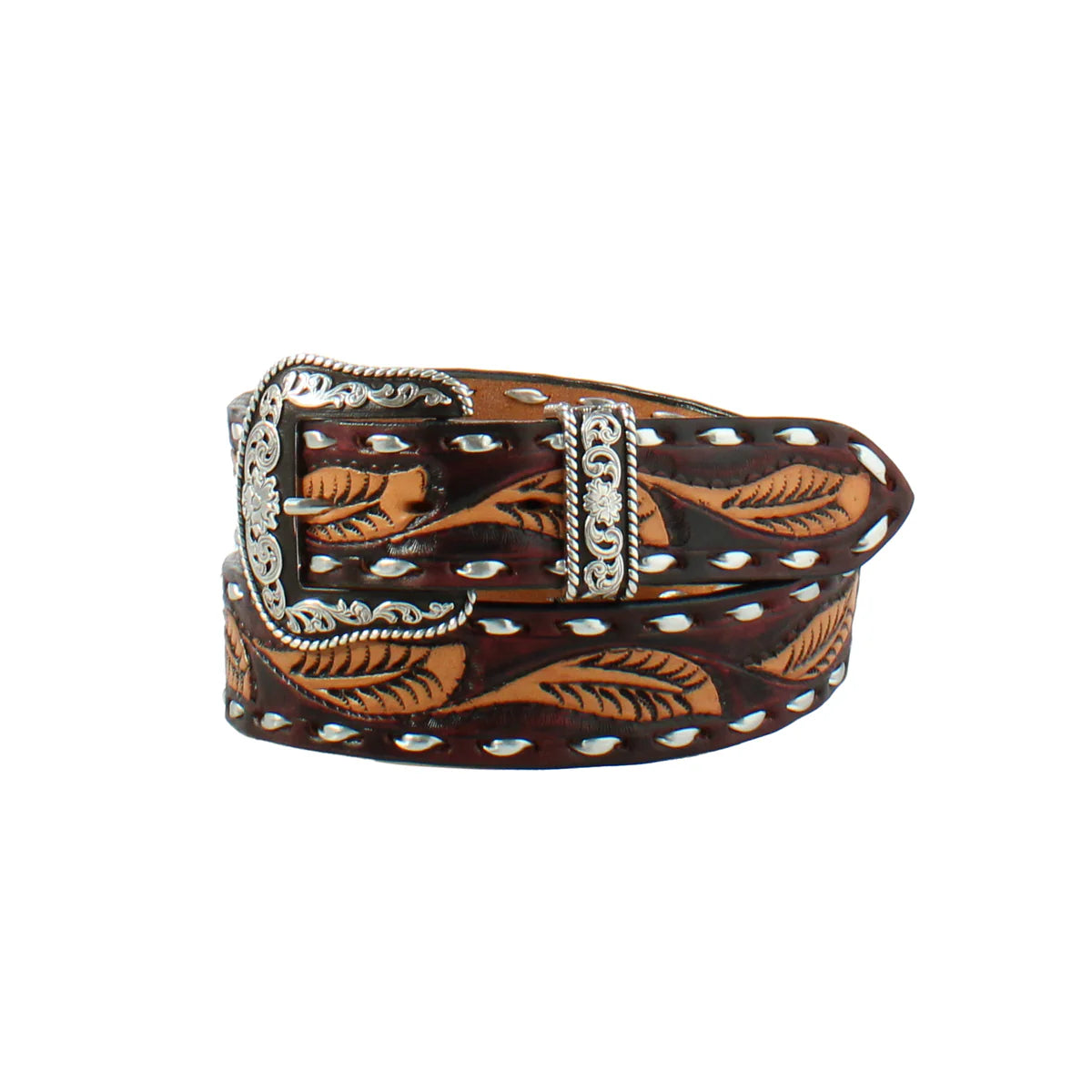 Angel Ranch Belt ~ Feather Foil - Henderson's Western Store