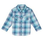 Wrangler Baby Boy Shirt ~ Turquoise - Henderson's Western Store