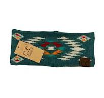 C.C Soft Aztec Headwrap ~ Forest Green - Henderson's Western Store