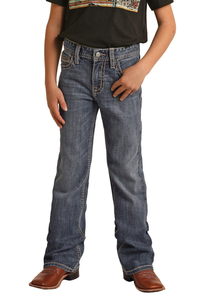Boy's BB Gun Regular Jeans ~ Two Tone Stitch Pocket by Rock & Roll - Henderson's Western Store