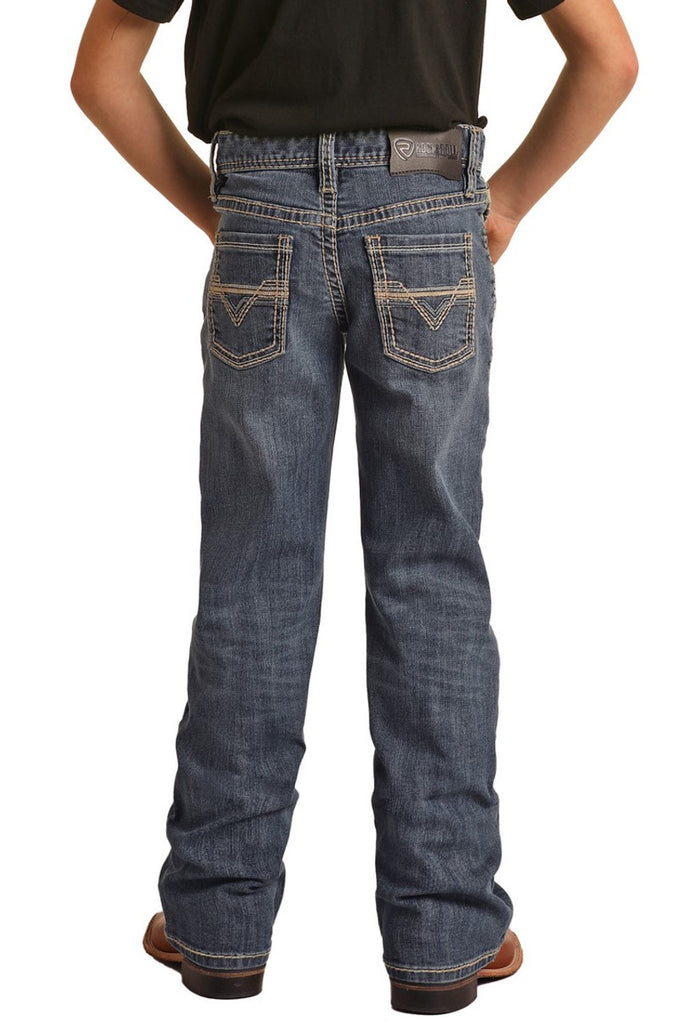 Boy's BB Gun Regular Jeans ~ Two Tone Stitch Pocket by Rock & Roll - Henderson's Western Store