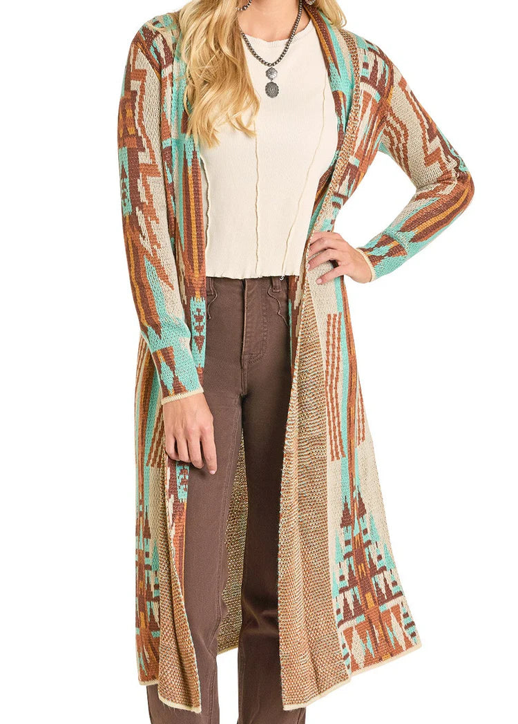 Aztec Knit Duster by Rock & Roll - Henderson's Western Store