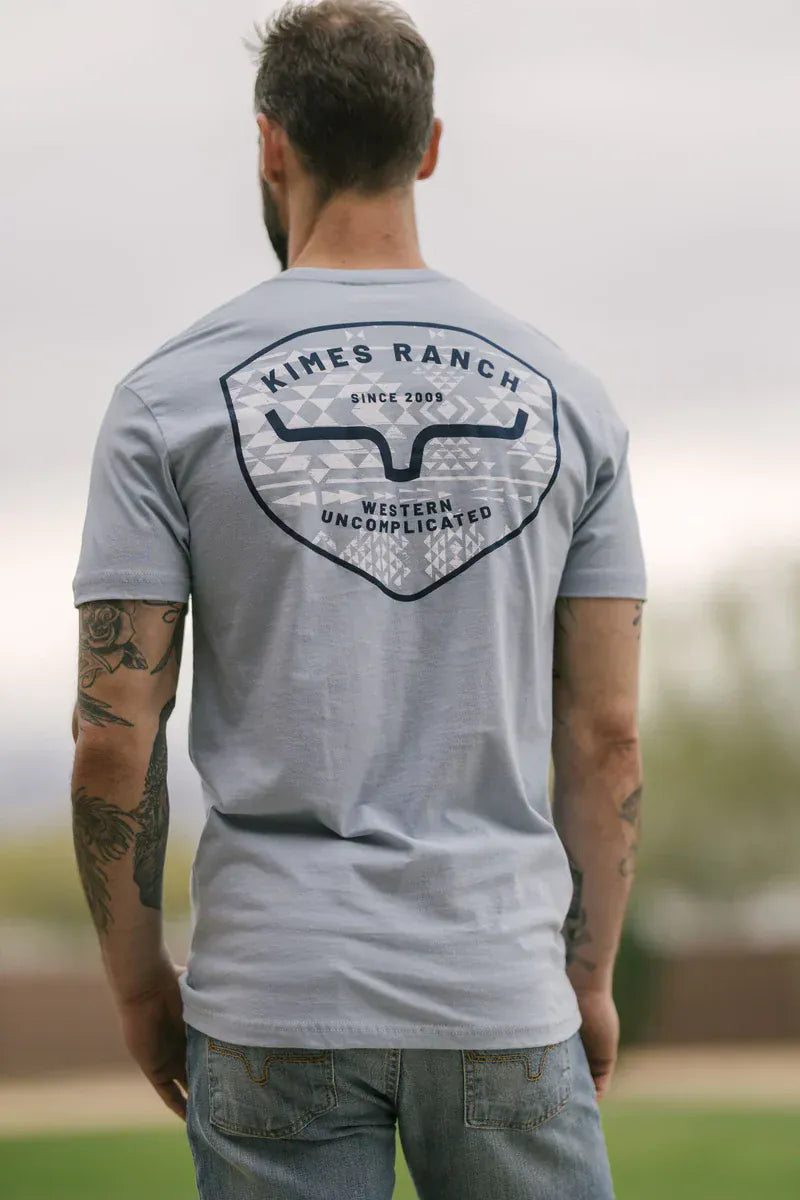 Kimes Honor Tee ~ Denim - Henderson's Western Store