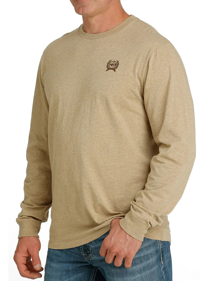 Men's Cinch Long Sleeve Tee ~ Khaki - Henderson's Western Store