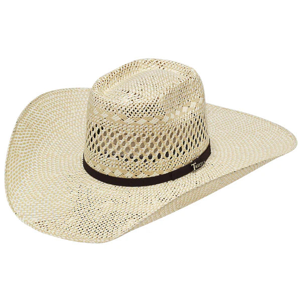 Twisted Weave Bangora  Straw Hat ~ Brick Top - Henderson's Western Store