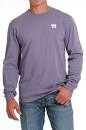 Men's Cinch Long Sleeve Tee ~ Lilac - Henderson's Western Store