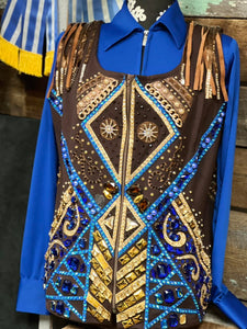 Load image into Gallery viewer, Katie Grose Show Vest - Bust 48&quot; - Henderson&#39;s Western Store