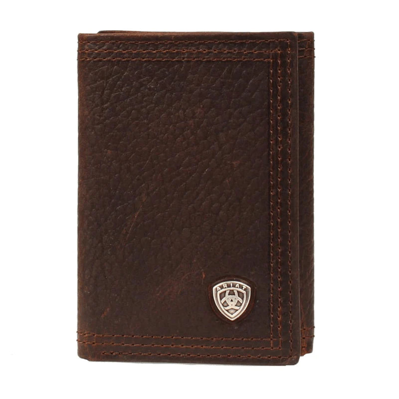 Copper Leather Trifold Wallet - Henderson's Western Store