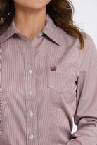 Ladies Striped Cinch ~ Pink - Henderson's Western Store