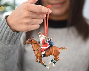 Load image into Gallery viewer, Polo Santa Ornament - Henderson&#39;s Western Store