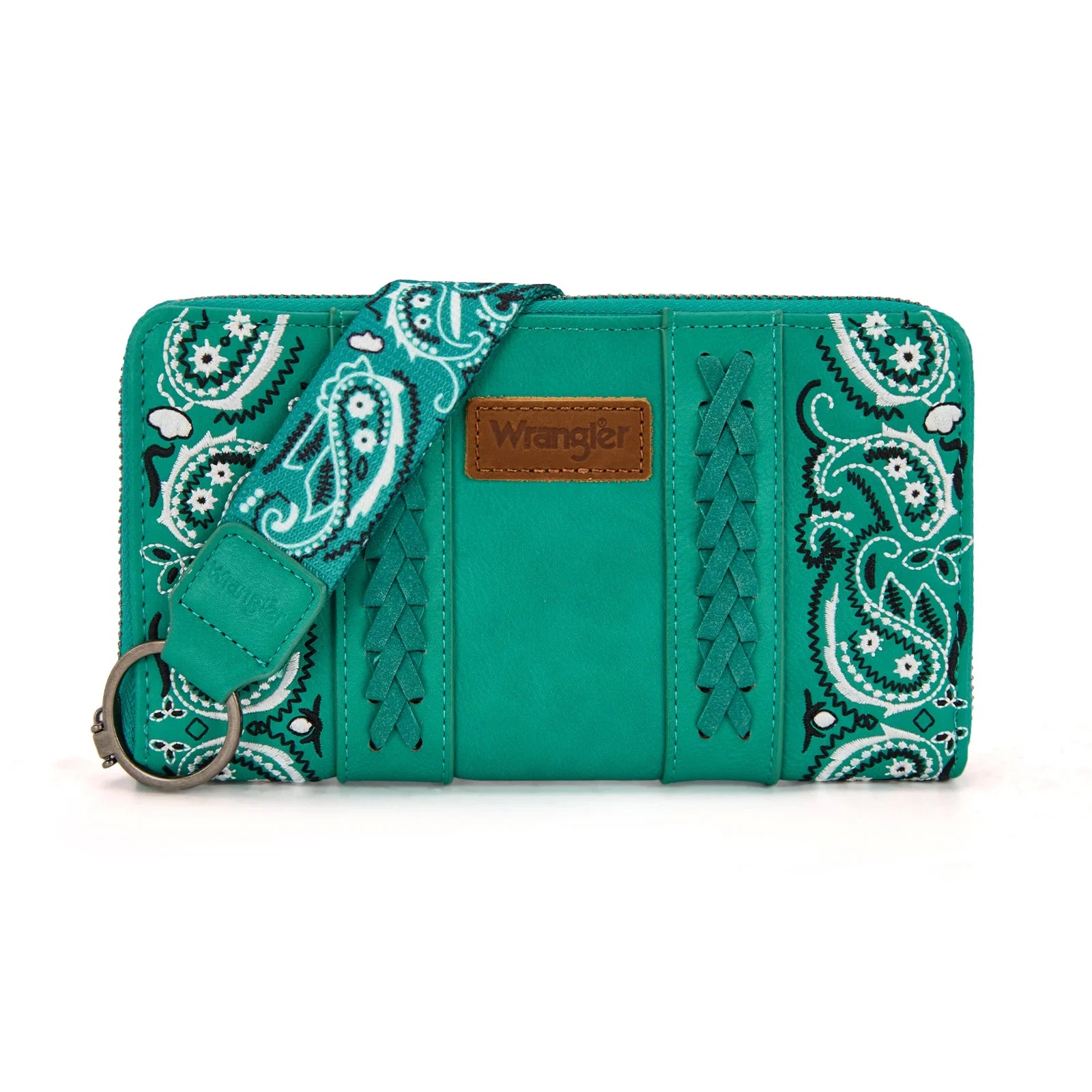 Wrangler Bandana Paisley Print Wallet -Turquoise - Henderson's Western Store