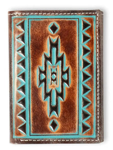 Load image into Gallery viewer, Ariat Aztec Wallet ~ Tri-Fold - Henderson&#39;s Western Store