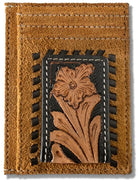 Ariat Money Clip ~ Floral Roughout - Henderson's Western Store