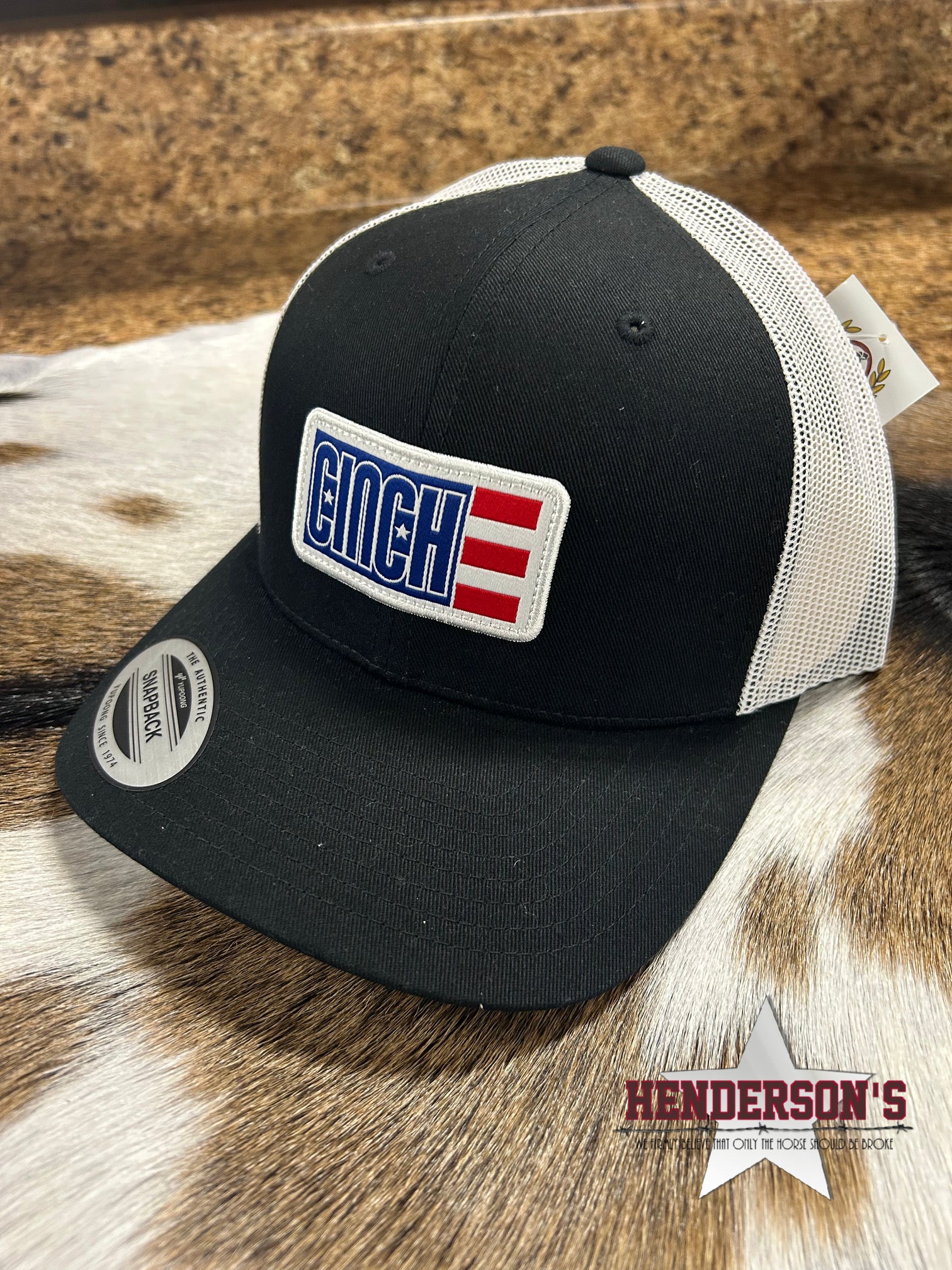 Cinch Ball Cap ~  Black - Henderson's Western Store