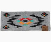 C.C Soft Aztec Headwrap ~ Taupe - Henderson's Western Store