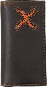 Load image into Gallery viewer, Twisted X Checkbook ~ Orange - Henderson&#39;s Western Store