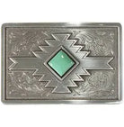 Turquoise Aztec Belt Buckle - Henderson's Western Store