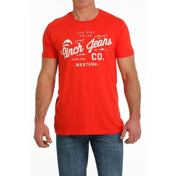 Cinch Classic Logo Tee ~ Red - Henderson's Western Store