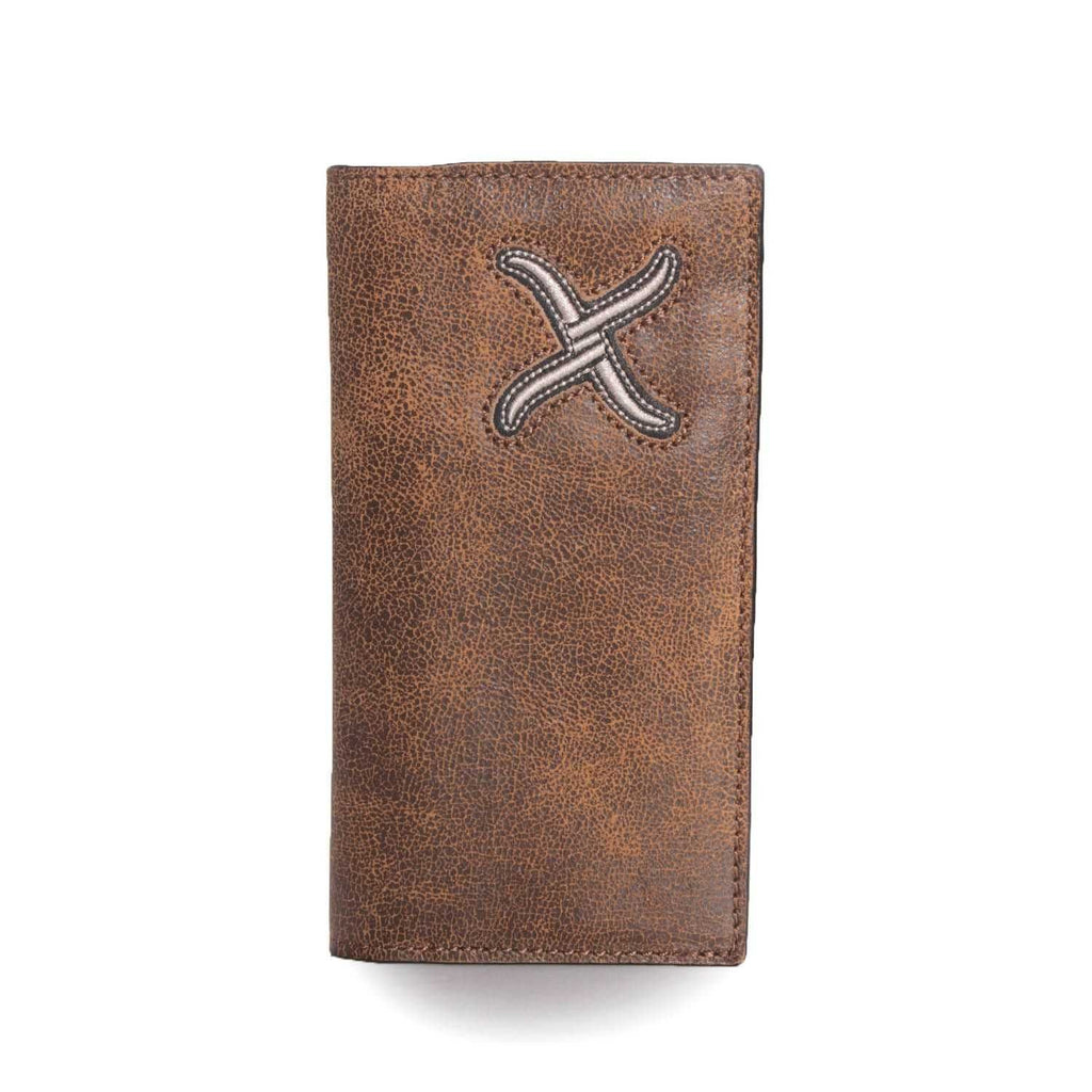 Twisted X Distressed Checkbook - Henderson's Western Store