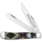 Whiskey Bent Knife ~  Trapper ~ Black Diamond Bead - Henderson's Western Store