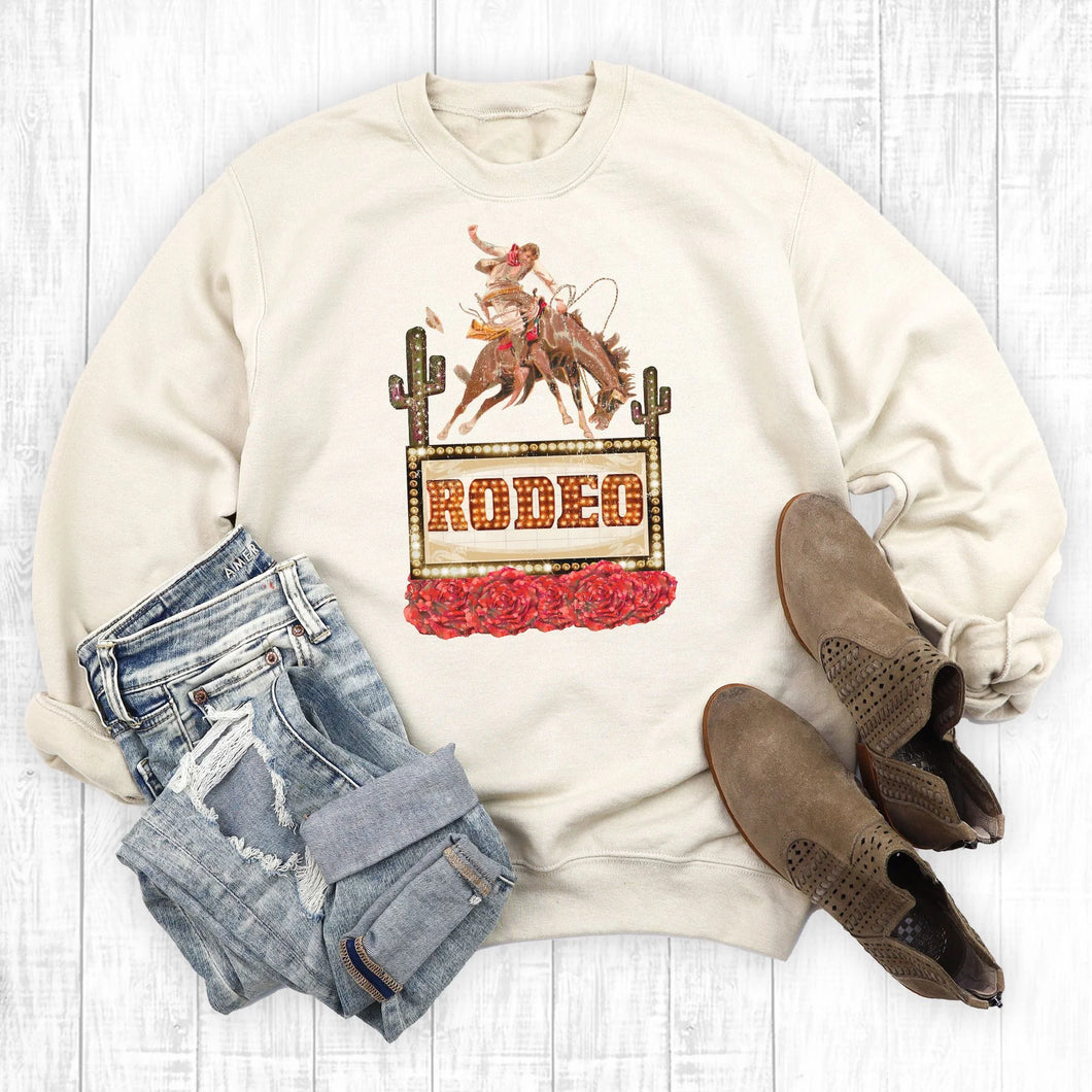Rodeo Cowboy Cactus Sweatshirt - Henderson's Western Store
