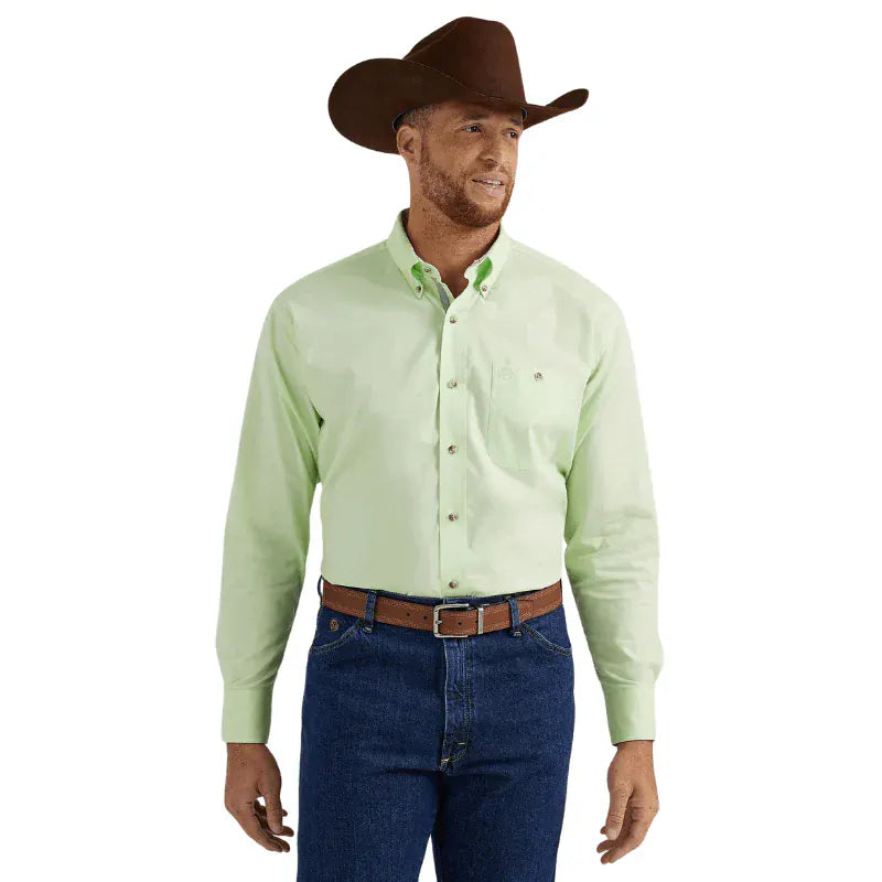 george dress shirts Wrangler Men's Strait Mallard Geometric Button Down Shirt S Fancy cuff dress shirts for men are always a favorite George Men's Classic Dress Shirt,