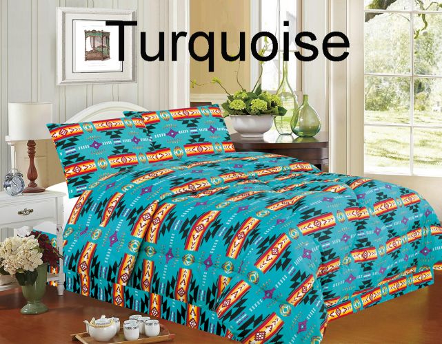Southwest Comforter Set ~ Turguoise - Henderson's Western Store