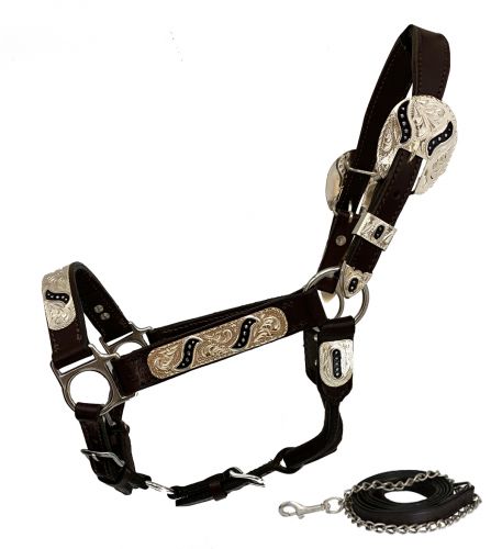 Black Inlay Show Halter ~ yearling - Henderson's Western Store