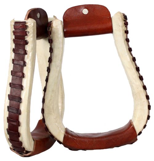 Rawhide Wrapped Stirrup - Henderson's Western Store