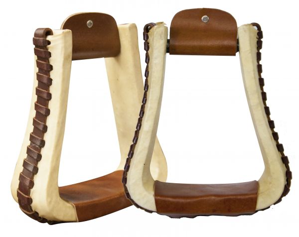 Rawhide Covered Pleasure Stirrup - Henderson's Western Store