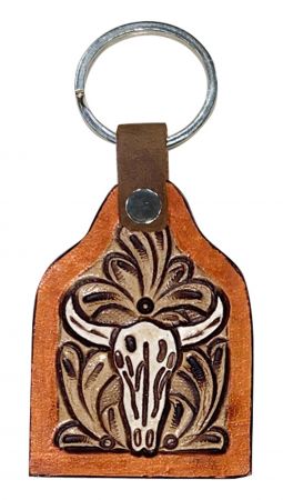 Leather Tooled Keychain - Henderson's Western Store