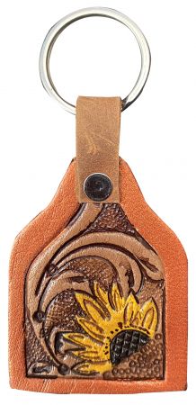 Leather Tooled Keychain - Henderson's Western Store