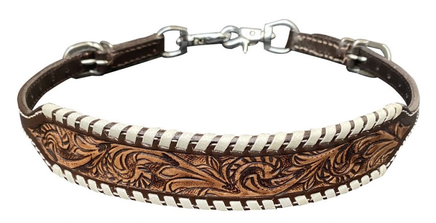 Floral Tooled Wither Strap - Henderson's Western Store