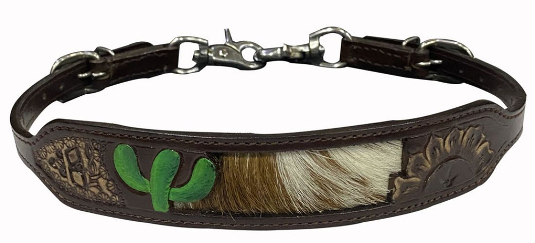 Hair On Cowhide Wither Strap ~ Cactus - Henderson's Western Store