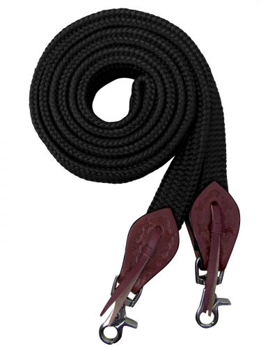 Flat Cotton Nylon Barrel Rein - Henderson's Western Store
