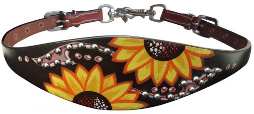 Leather Wither Strap ~ Sunflower - Henderson's Western Store
