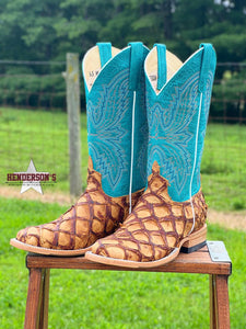 Load image into Gallery viewer, Antique Bass Boots by Macie Bean - Henderson&#39;s Western Store