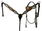 Sunflower W/Feathers Headstall Set - Henderson's Western Store