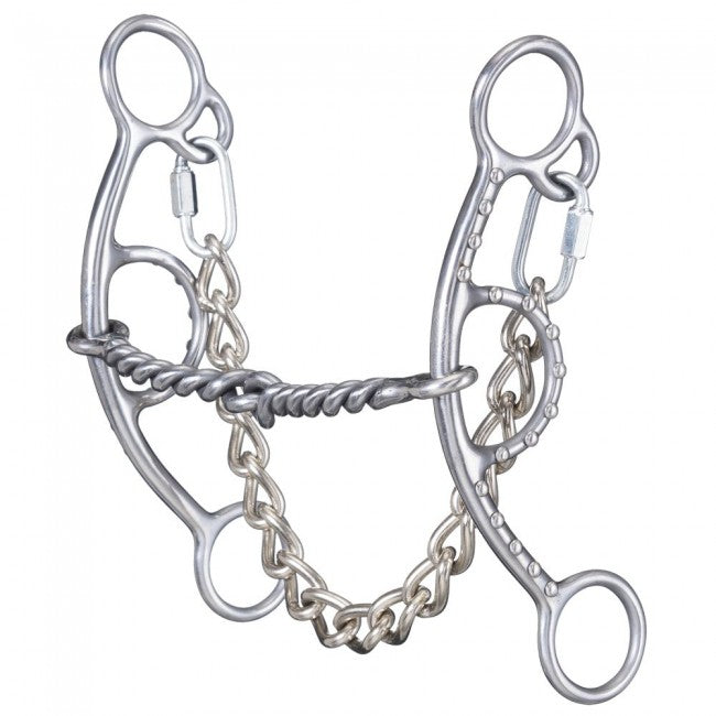 Sweet Iron Twisted Mouth Short Shank Gag Snaffle - Henderson's Western Store