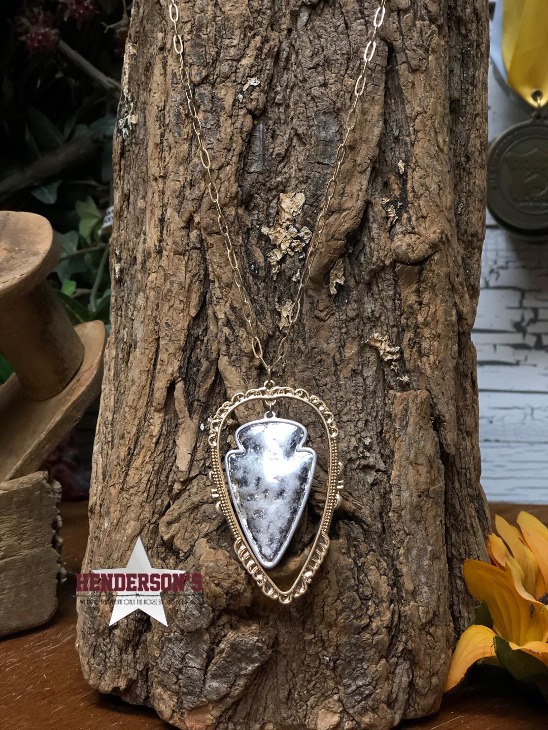 Two-Tone Arrowhead Necklace - Henderson's Western Store