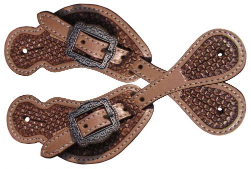 Tooled Leather Spur Strap ~ Youth - Henderson's Western Store