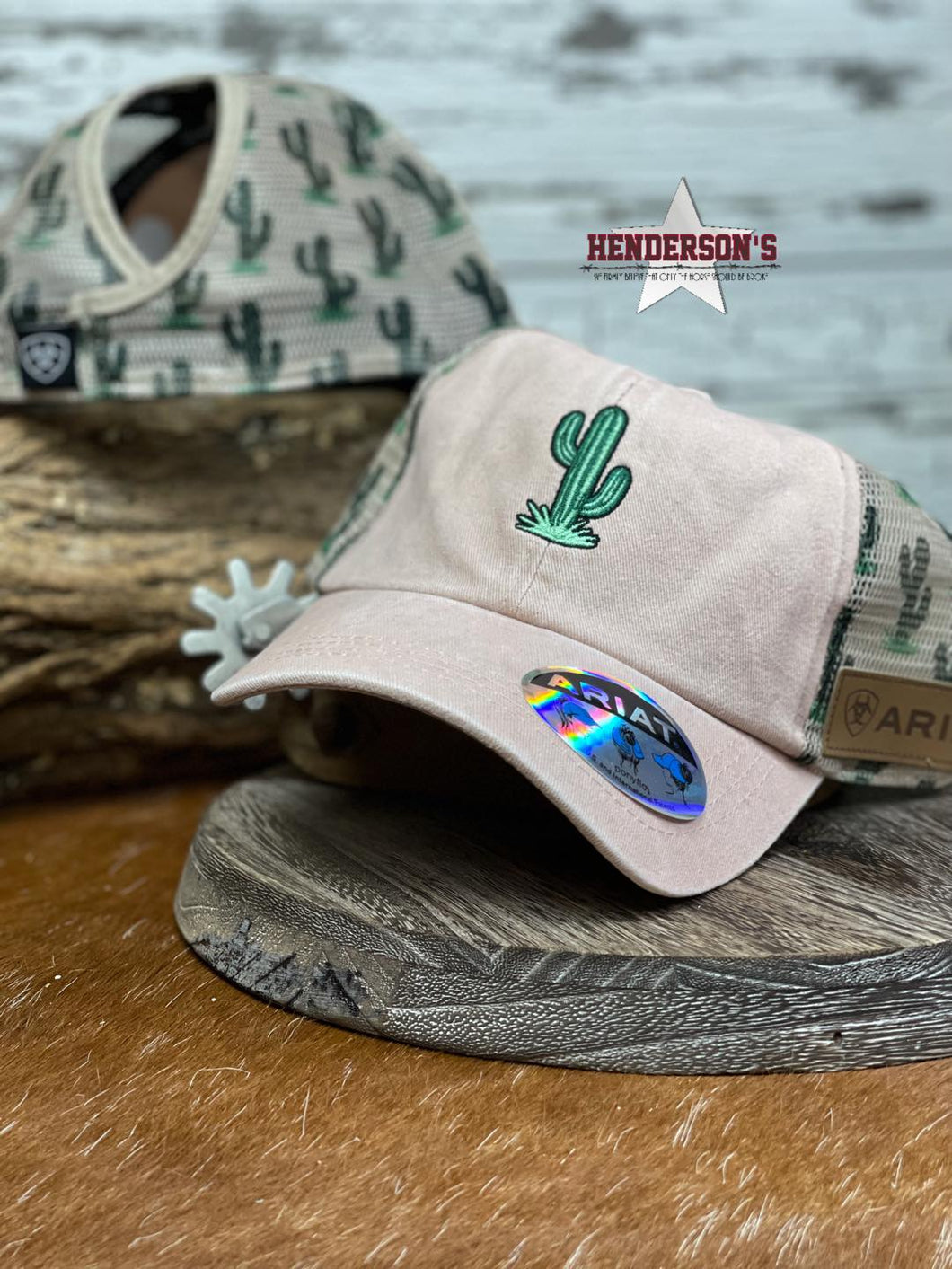 Ariat Ponyflow Ball Cap ~ Cactus - Henderson's Western Store